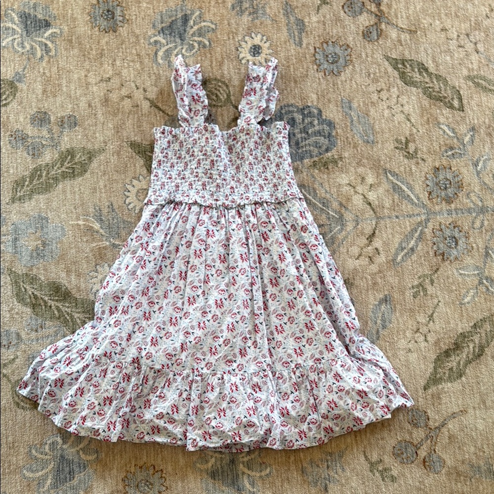 Janie and Jack Pink and White Casual Dress
